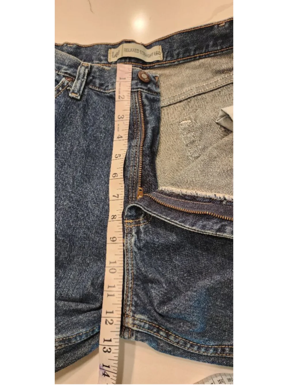 Lee Men's Relaxed Straight Leg Jeans Blue Denim 100% Cotton 36x30 Classic Fit